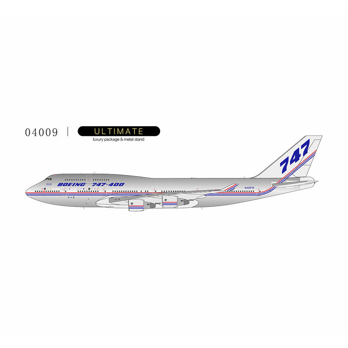 NG04009 | NG Models 1:400 | Boeing 747-400 The Boeing Company N401PW (Boeing house colors) (with stand) | is due October 2025
