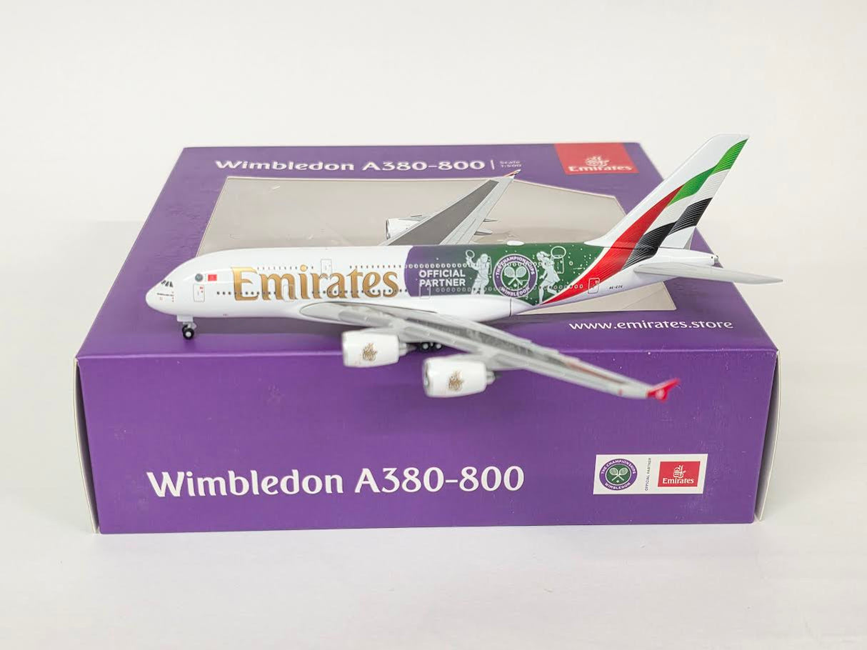 538664 | Herpa Wings 1:500 | Airbus A380 Emirates Wimbledon Official Partner – A6-EOE