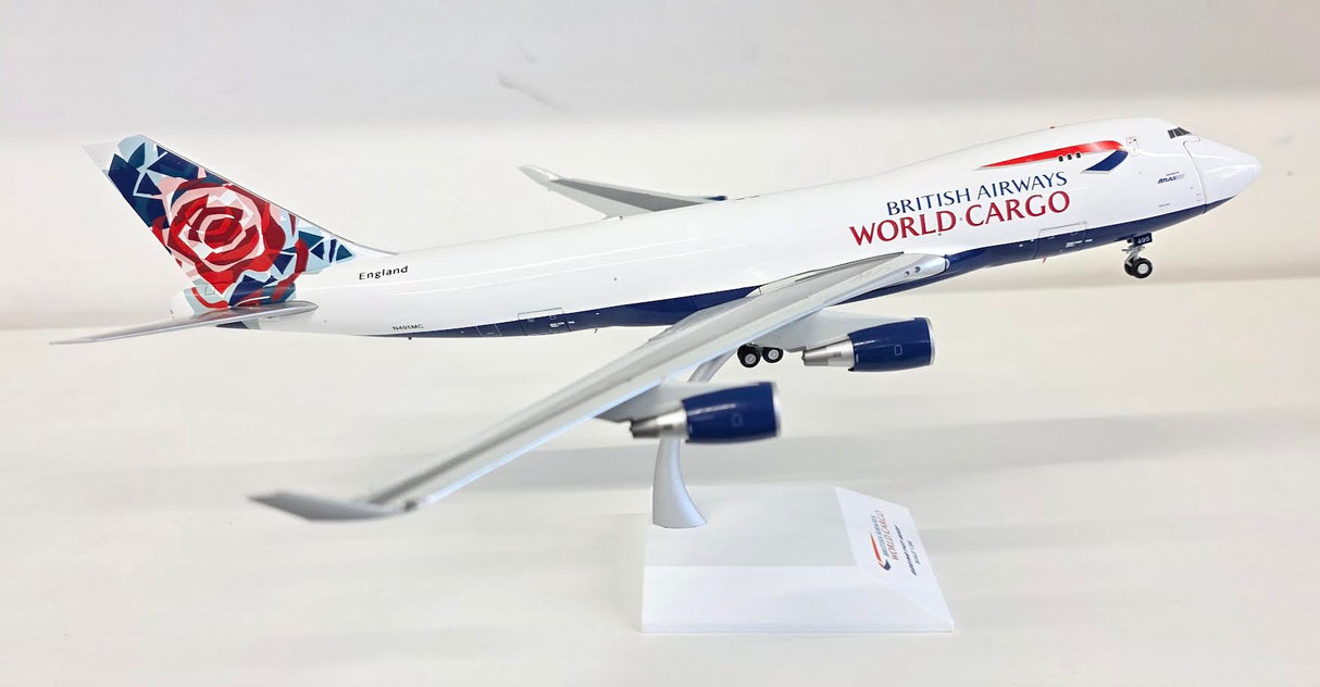 SA2008C | JC Wings 1:200 | Boeing 747-400F(SCD) British Airways Cargo N495MC (with stand)
