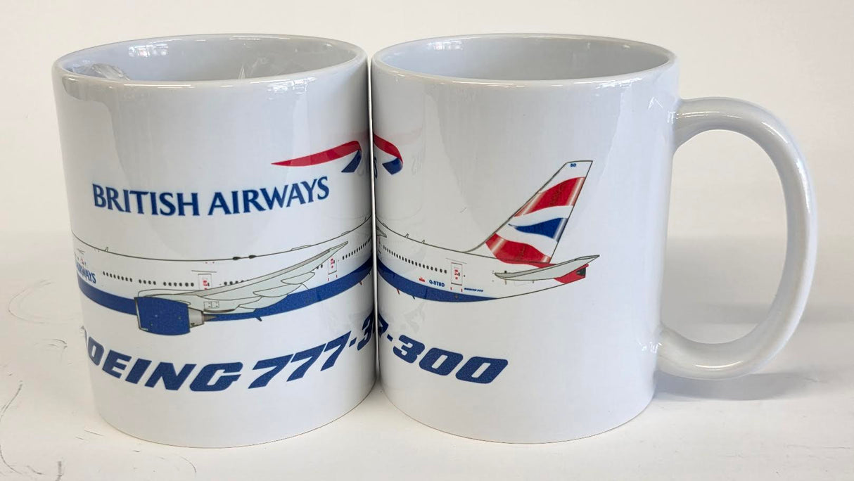 BAMUG7773 | Gifts Mugs | Coffee Mug - Boeing 777-300 British Airways G-STBD