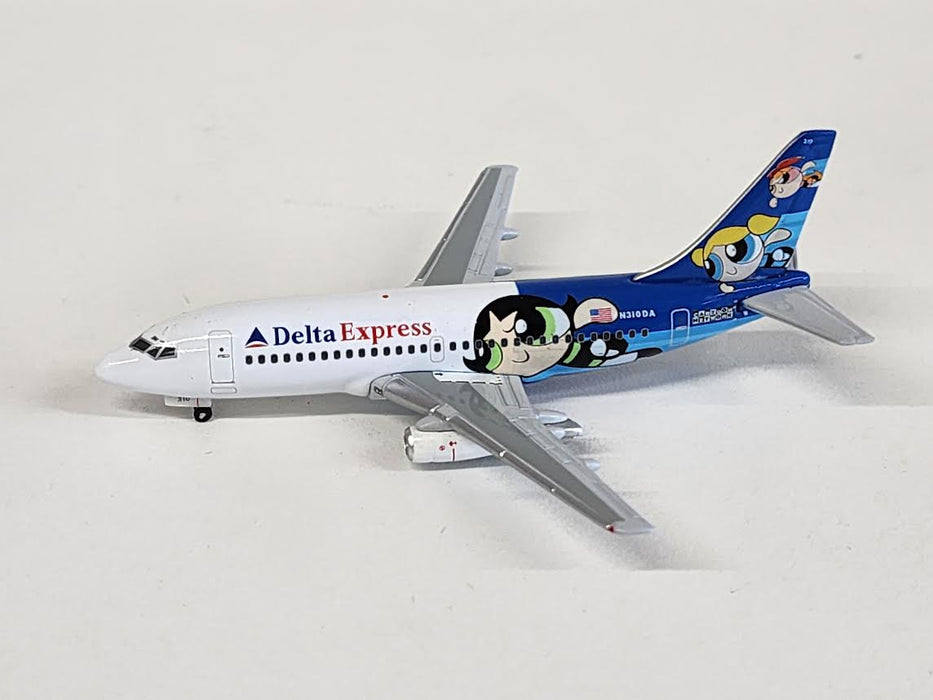 BGSTBIRD | BIGGEST BIRD 1:400 | Boeing 737-200, Delta Express 'The Powerpuff Girls' N310DA **PRE OWNED**