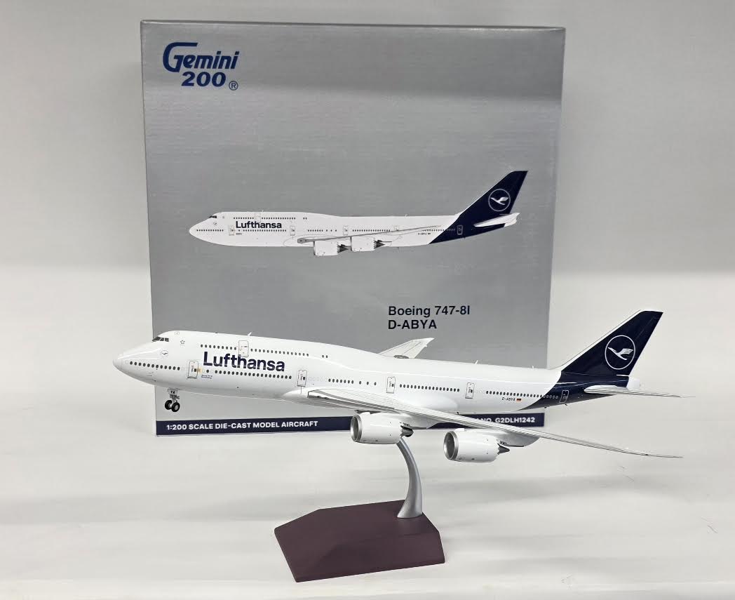 G2DLH1242 | Gemini200 1:200 | Boeing 747-8 Lufthansa D-ABYA Current Livery