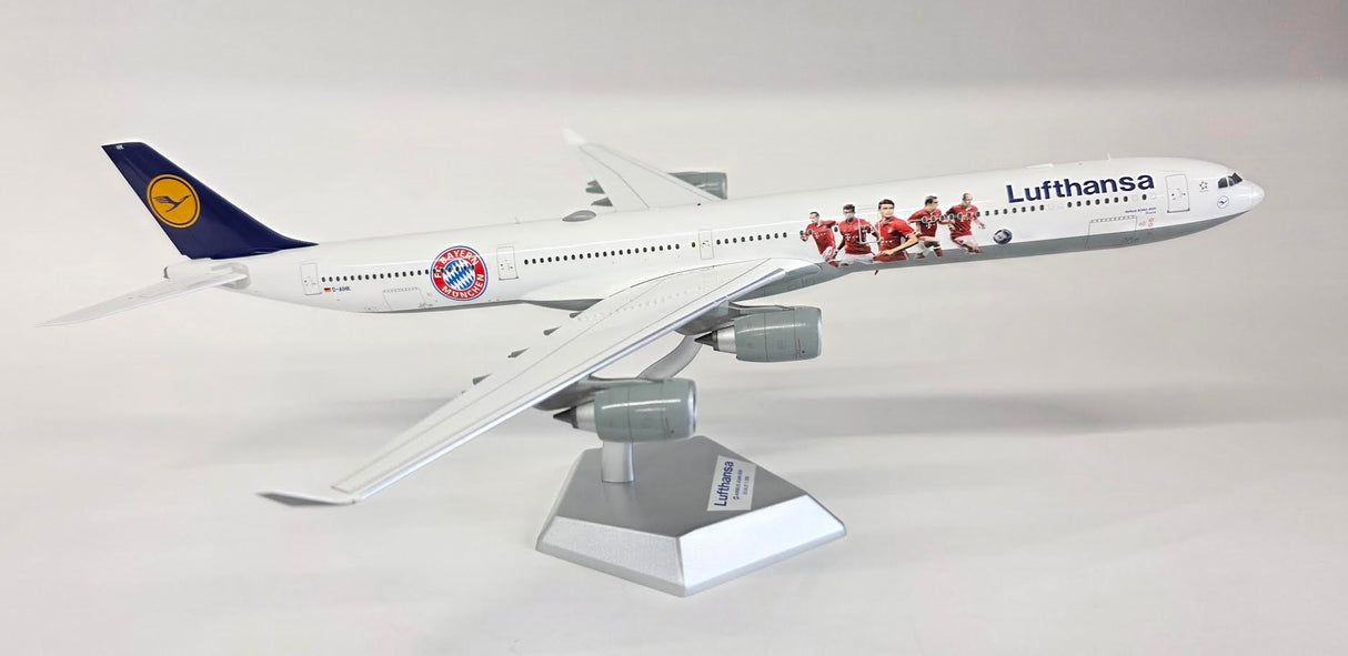 L2281 | SQ Wings 1:200 | Airbus 340-600 Lufthansa D-AIHK FC Bayern München special colours