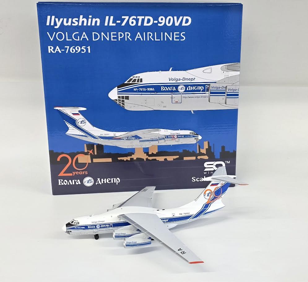L2096 | SQ Wings 1:200 | IL-76 Volga-Dnepr RA-76951 (with stand)