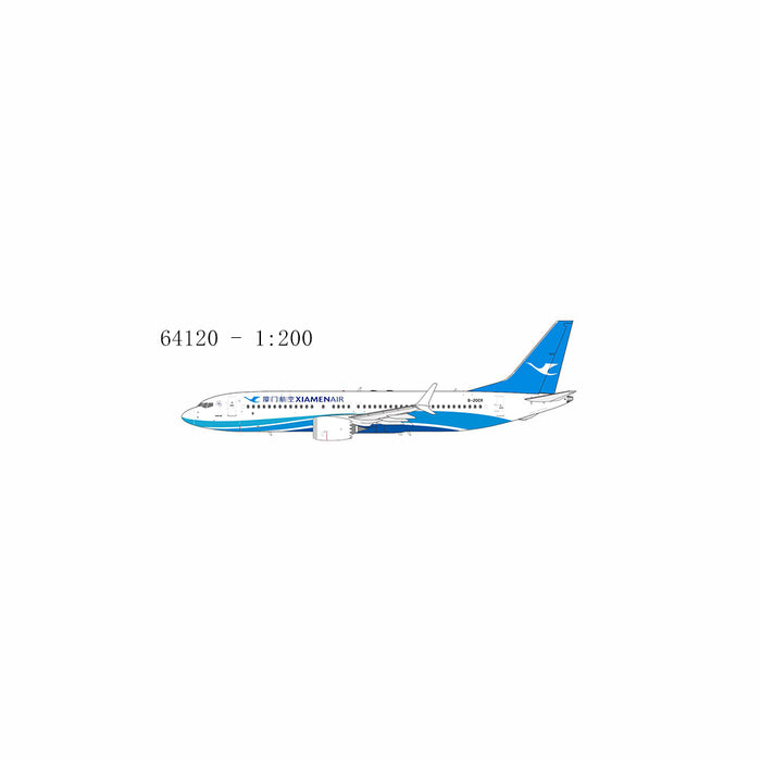 NG64120 | NG Models 1:200 | Boeing 737 MAX 8 Xiamen Airlines B-20CR (new colors 海阔天空涂装) (with stand) | is due July 2025