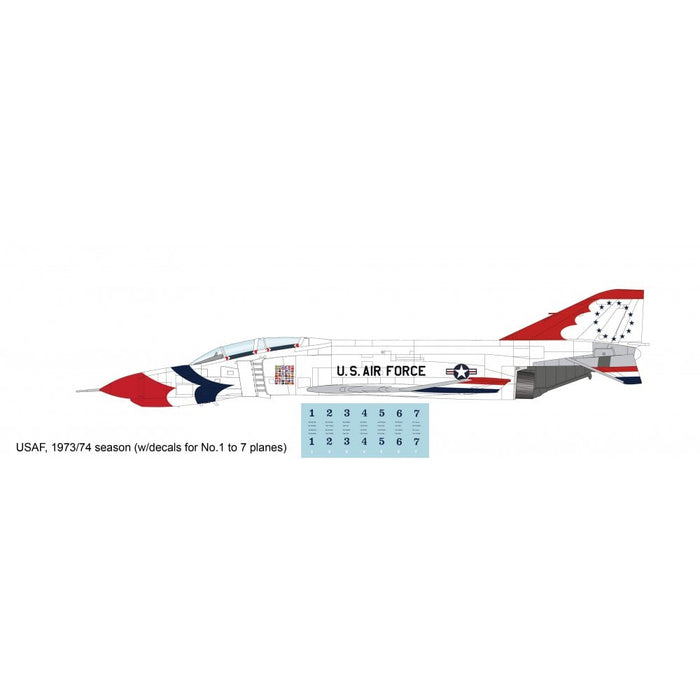 HA19084 | Hobby Master Military 1:72 | F-4E Thunderbirds USAF, 1973/74 season (w/decals for No.1 to 7 planes) | is due November 2025