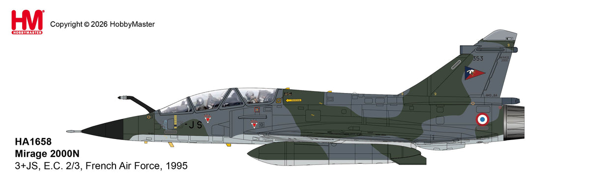 HA1658 Hobby Master 1:72 Mirage 2000N diecast model