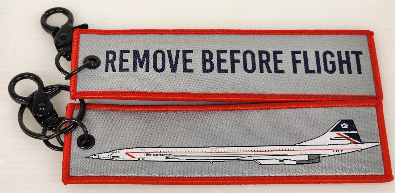 RBFBACONCORDEL | Gifts Key Rings | Key Tag - British Airways Concorde 'Landor'.