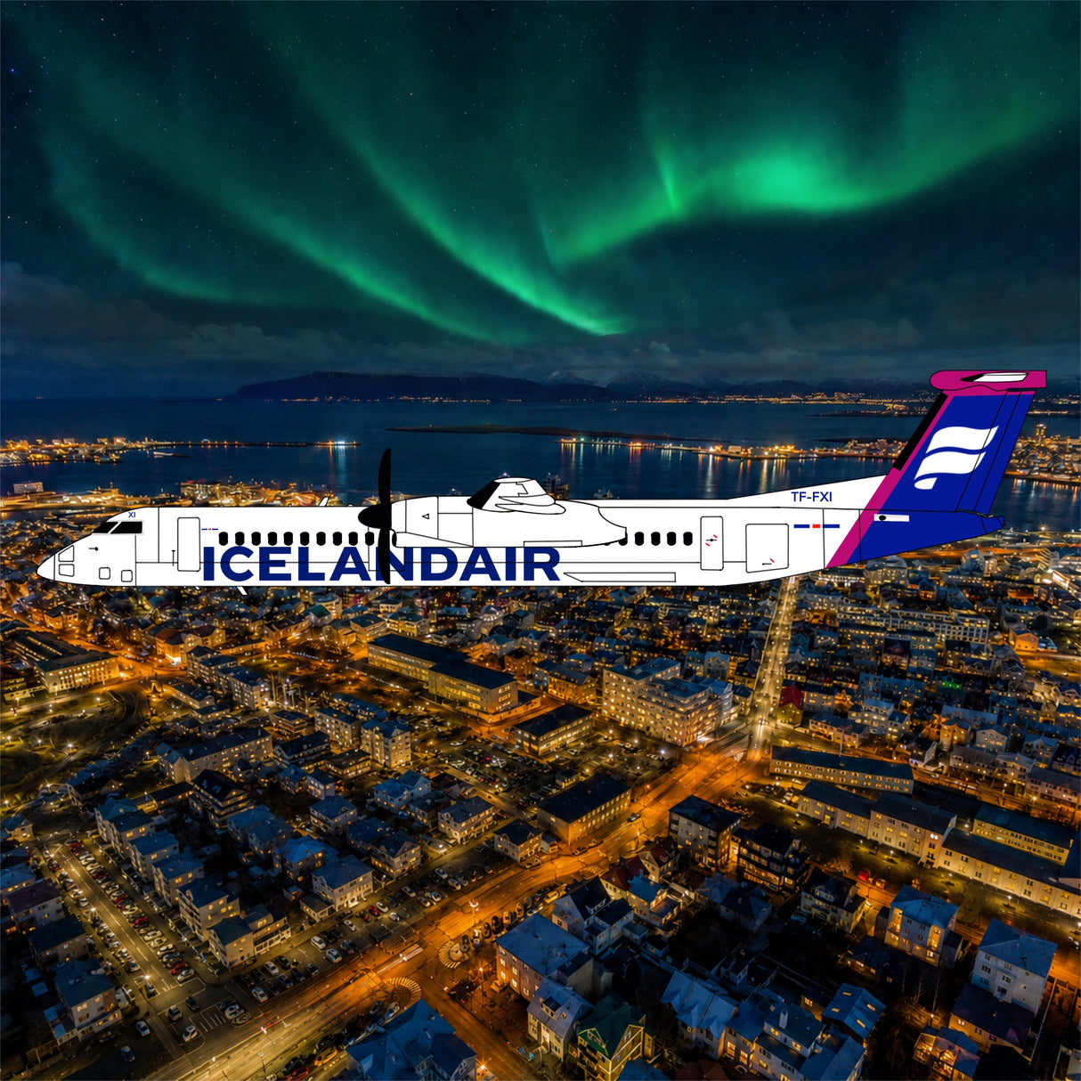 3DD0196 | 3D Design Deck 1:400 | Dash 8 Q400 Icelandair TF-FXI | is due August 2026