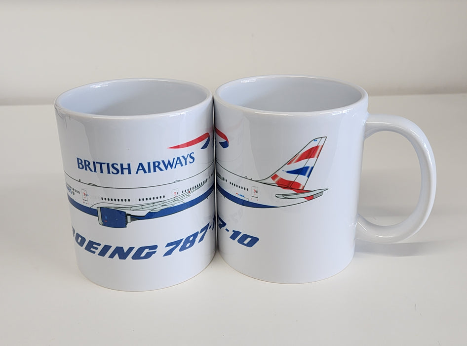 BAMUG78710 | Gifts Mugs | Coffee Mug - Boeing 787-10 British Airways G-ZBLB