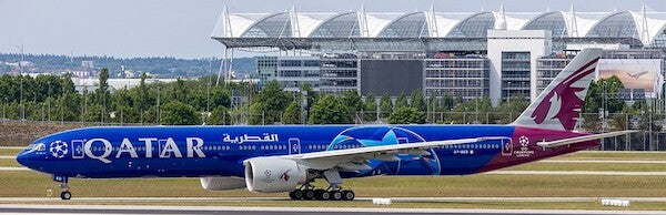 PH4655 | Phoenix 1:400 | Boeing 777-300ER, Qatar 'Champions League' A7-BED | is due July 2025