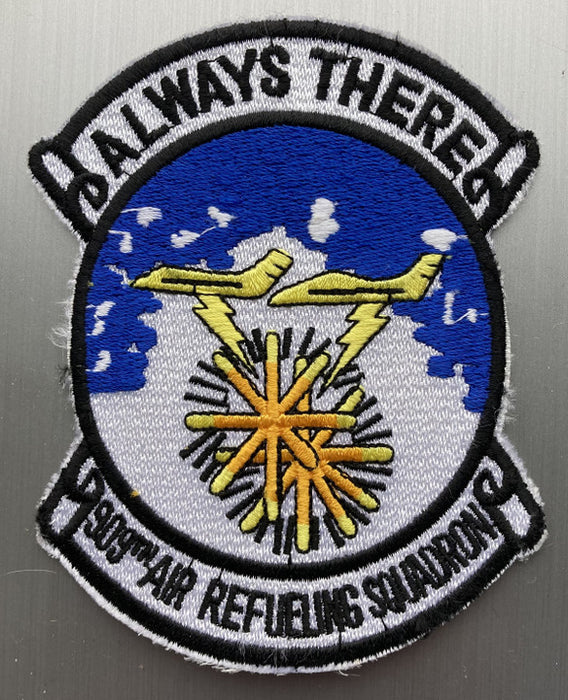 PATCH1 | ARD Souvenirs Patches | 120mm Embroidered Patch - 909th Air Refueling Sqn 'Always There'
