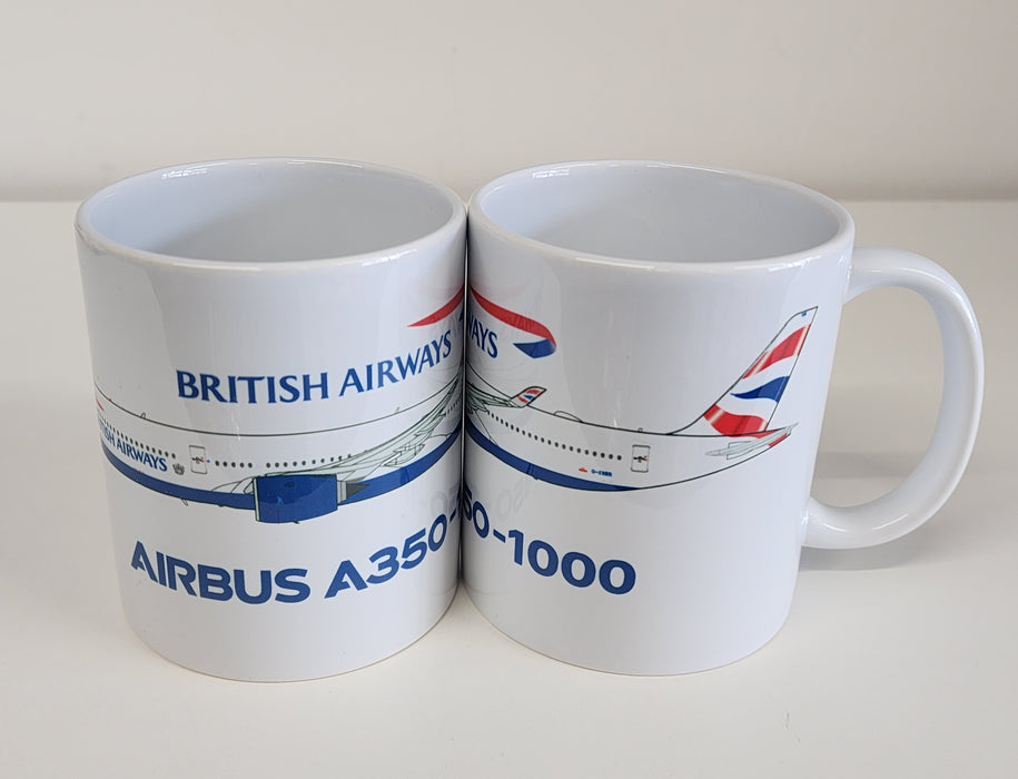 BAMUGA3501X | Gifts Mugs | Coffee Mug - British Airways A350-1000 Coffee Mug G-XWBO
