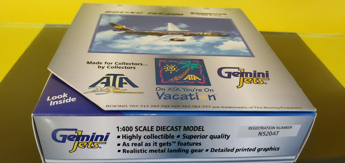 GJATA086 | Gemini Jets 1:400 1:400 | Boeing 757-200 ATA 25th Anniversary scheme