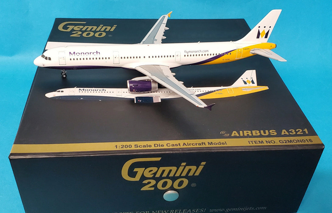 G2MON016 | Gemini200 1:200 | Airbus A321 Monarch G-OZBL