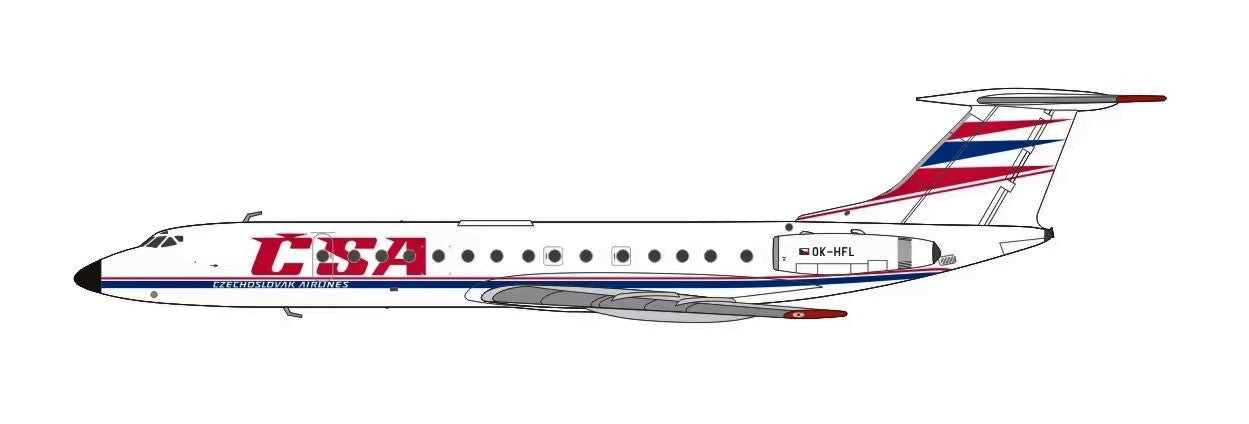 PM202205 | Panda Models 1:400 | Tupolev TU-134A, CSA OK-HFL