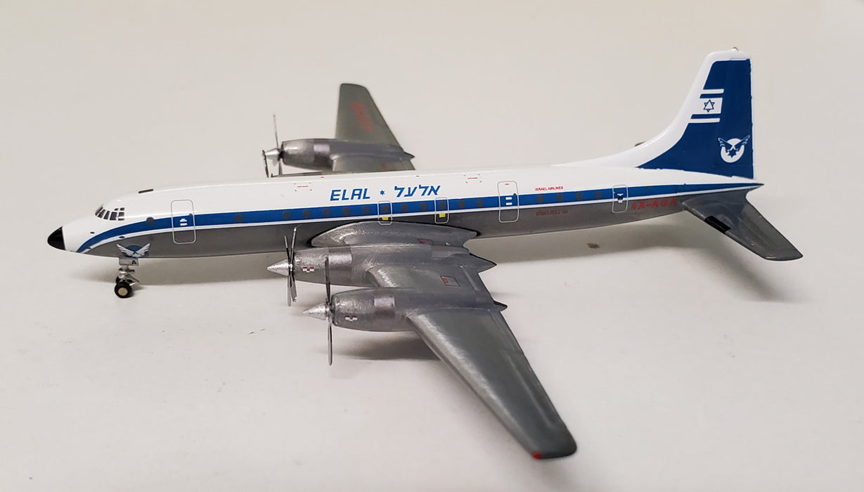GJELY119 | Gemini Jets 1:400 1:400 | Britannia 312 EL AL 4X-AGA **PRE OWNED**