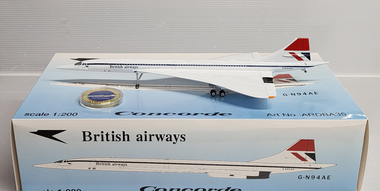ARDBA35 | Hogan Die-cast 1:200 | Concorde British Airways Negus N94AE
