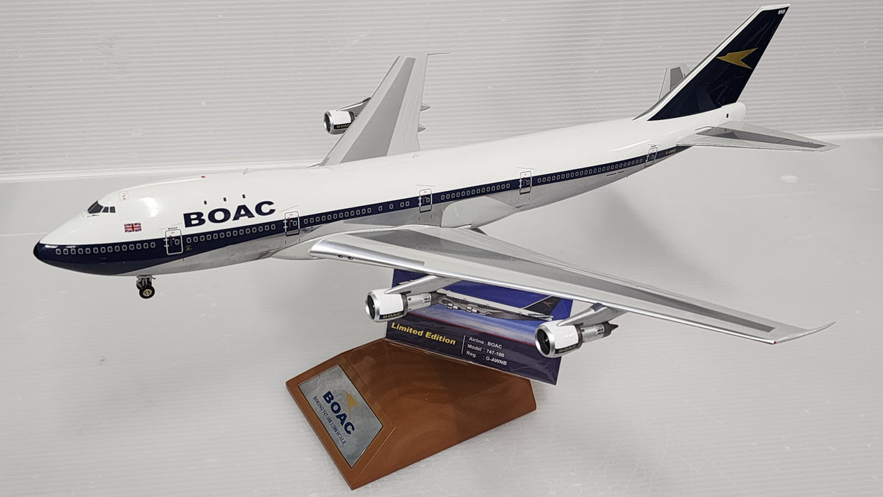 ARD2023P | ARD Models 1:200 | Boeing 747-100 BOAC G-AWNB (polished, with stand)