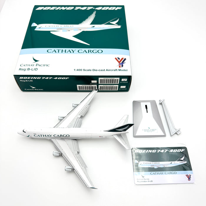 YY74423D | YY Wings 1:400 | Boeing 747-400F Cathay Pacific Reg. B-LID Interactive | is due October 2025