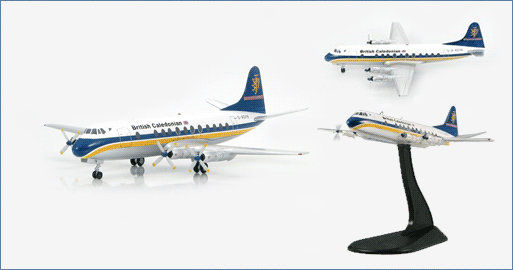 HL3007 | Hobby Master Airliners 1:200 | Vickers Viscount 806 British Caledonian Airways G-AOYR **PRE OWNED**