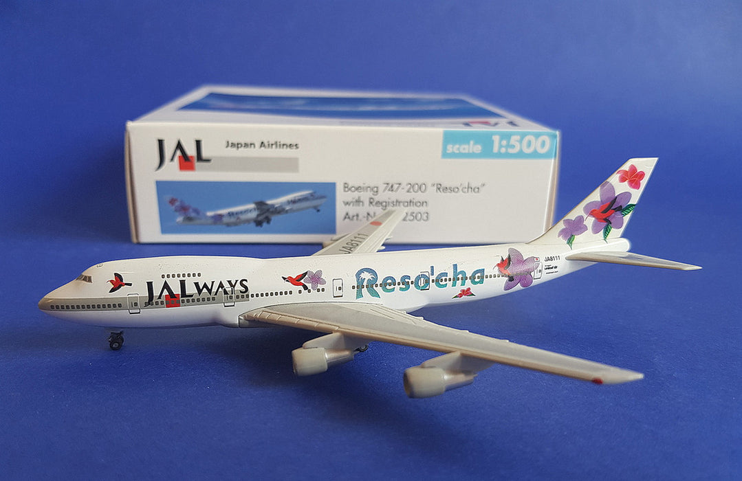 512503 | Herpa Wings 1:500 | Boeing 747-200 JAL JA8111, 'Reso'cha'
