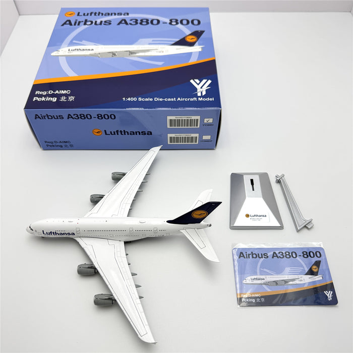 YY38002F | YY Wings 1:400 | Airbus A380 Lufthansa Retro Livery Reg. D-AIMC Flap-down | is due October 2025