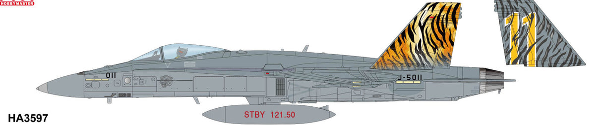 HA3597 | Hobby Master Military 1:72 | F/A-18C Swiss AF 2003 Tiger Meet J-5011, Staffel 11, Swiss Air Force