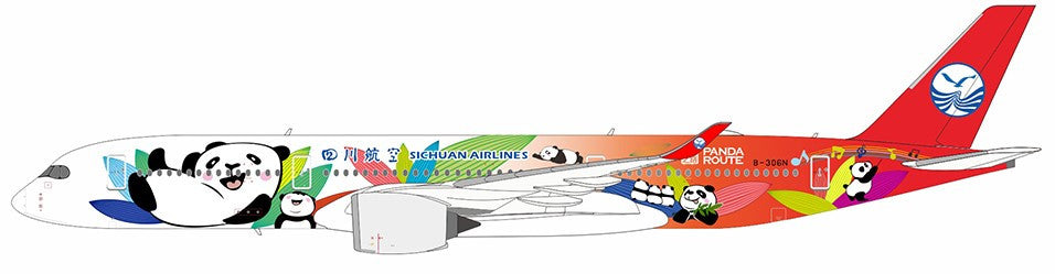 NG39057 | NG Models 1:400 | Airbus A350-900 Sichuan Airlines B-306N 'Panda Route' ULTIMATE