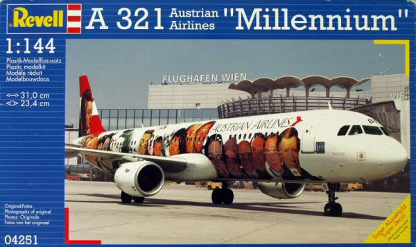 REV04251 | Revell 1:144 | Airbus A321, Austrian Airlines 'Millenium' (model kit)