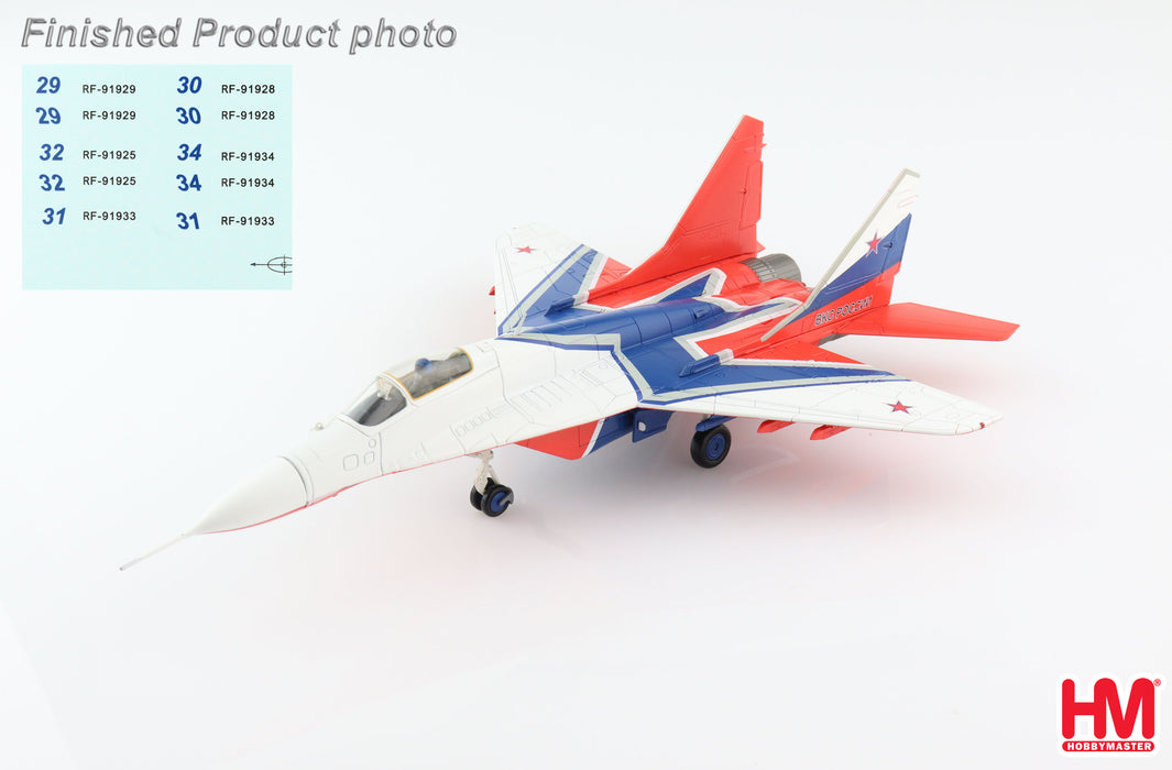 HA6511A | Hobby Master Military 1:72 | MiG-29 31 Strizhi Aerobatic Team Russian Air Force