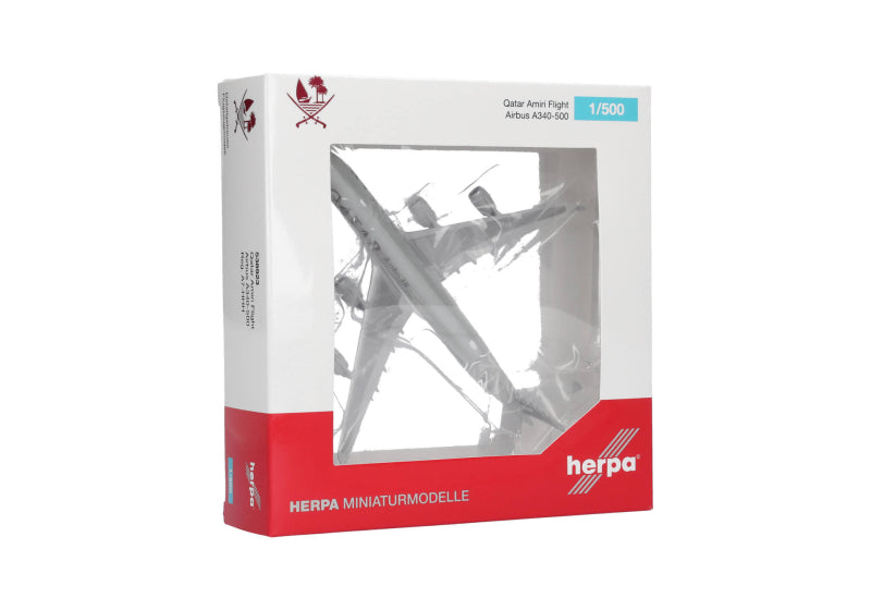 538923 | Herpa Wings 1:500 | Airbus A340-500 Qatar Amiri Flight A7-HHH