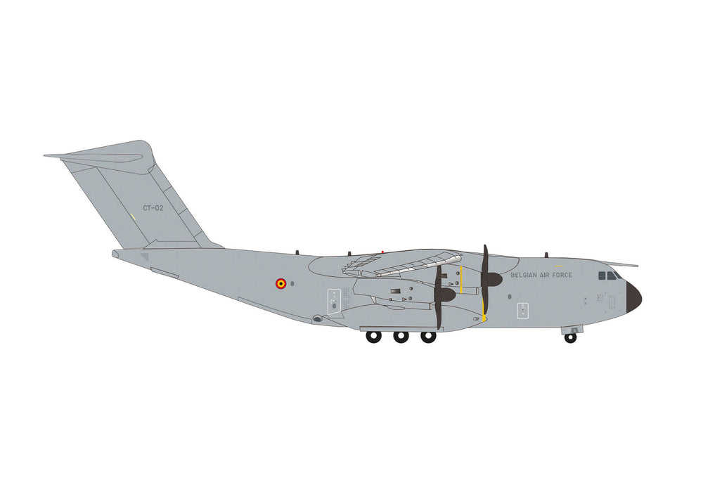573665 | Herpa Wings 1:200 | Belgian Air Component Airbus A400M Atlas - 20th Sqn, 15th Air TW, Melsbroek AB - CT-02 | is due July 2025