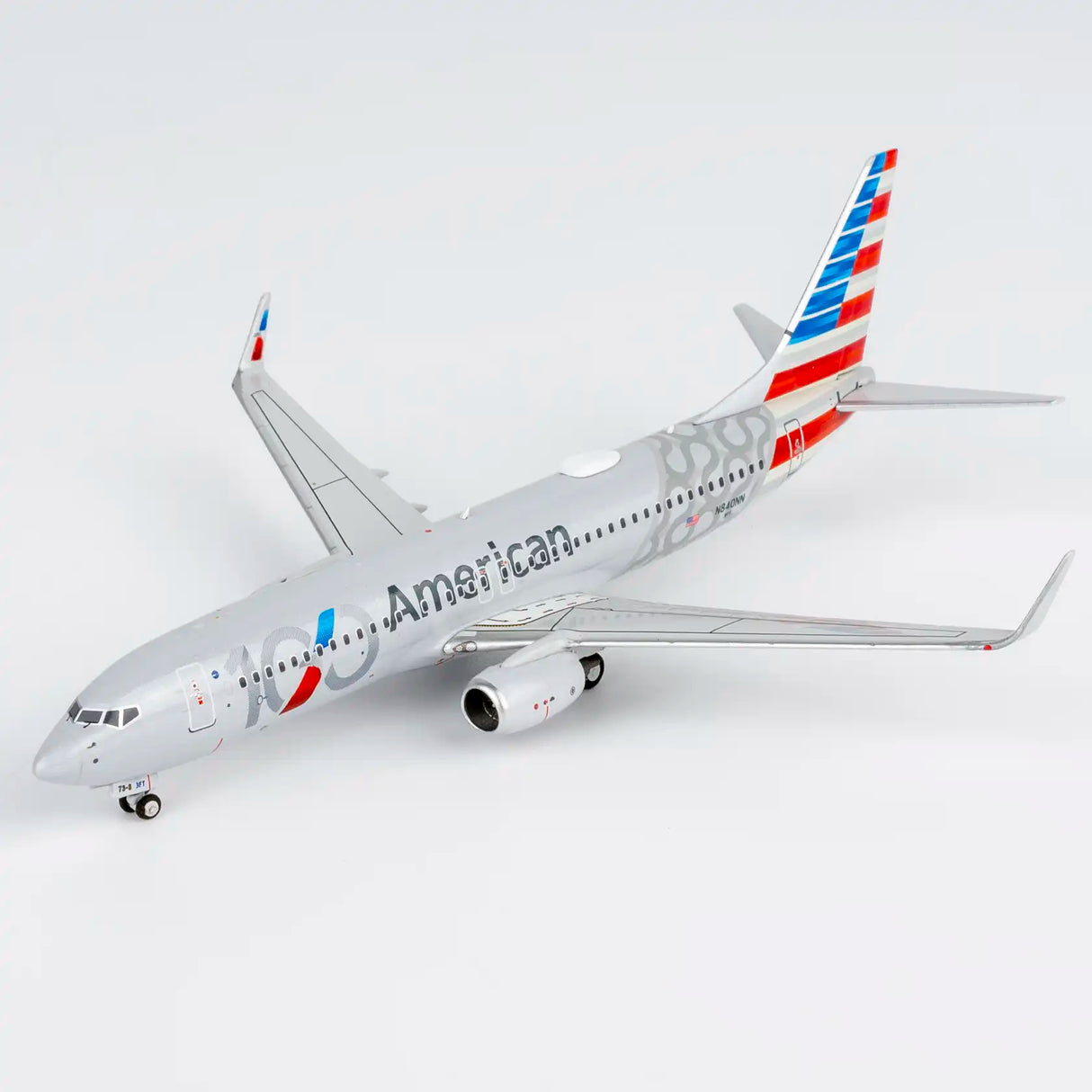 NG58258 | NG Models 1:400 | Boeing 737-800 American Airlines N840NN 100th Anniversary Luxurious packaging) (with stand)