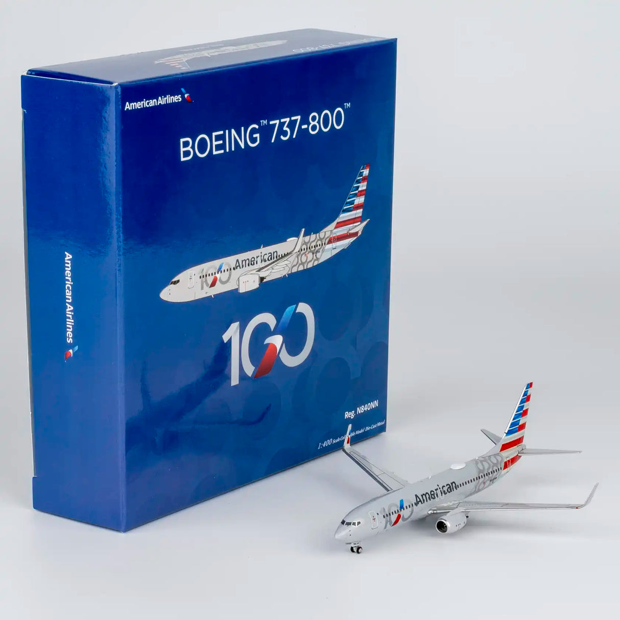 NG58259 | NG Models 1:400 | Boeing 737-800 American Airlines N840NN 100th Anniversary