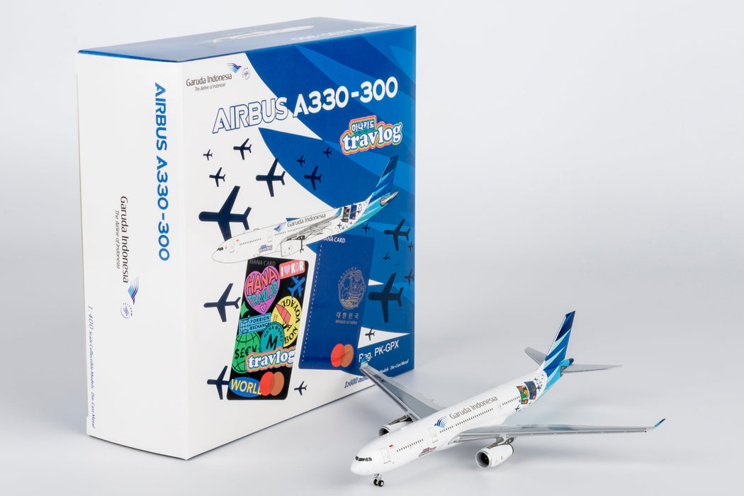 NG62075 | NG Models 1:400 | Airbus A330-300 Garuda Indonesia PK-GPX (Hana TravelGo Card sticker) | is due July 2025