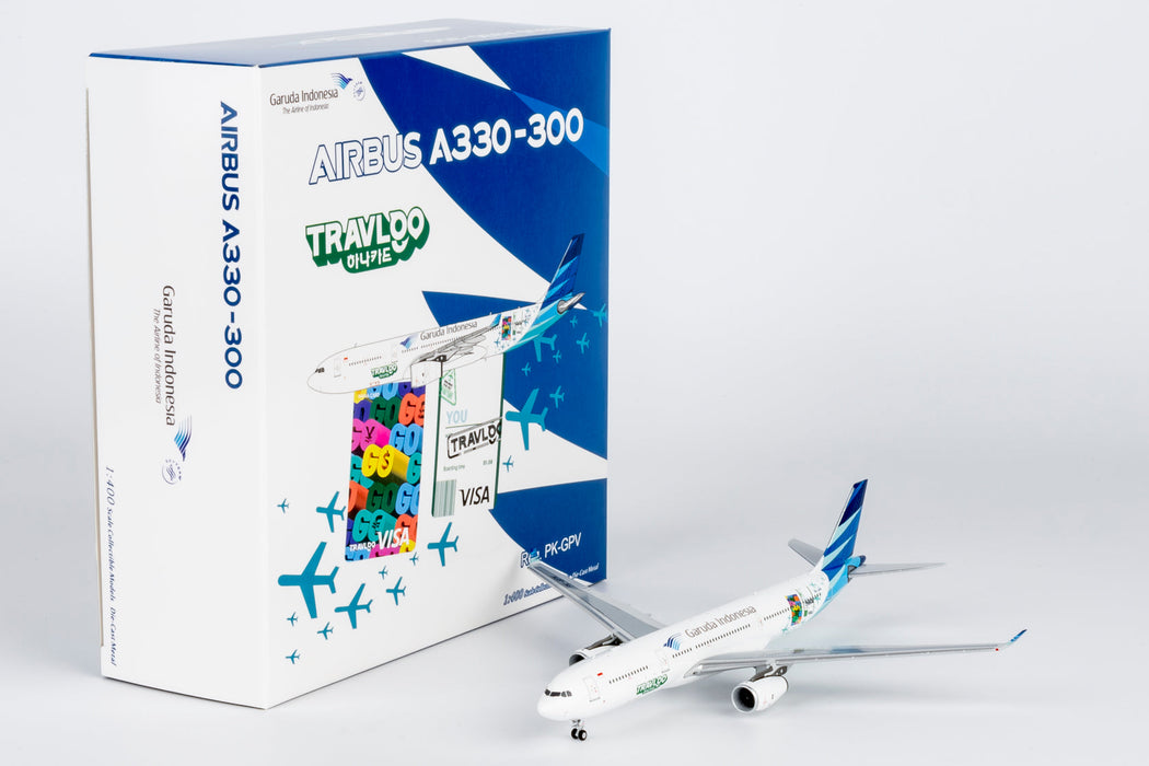 NG62076 | NG Models 1:400 | Garuda Indonesia A330-300 PK-GPV (Hana TravelGo Card sticker) | is due july 2025