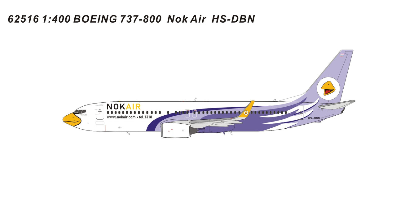 PM62516 | Panda Models 1:400 | Boeing 737-800 NokAir HS-DBN | is due May 2025