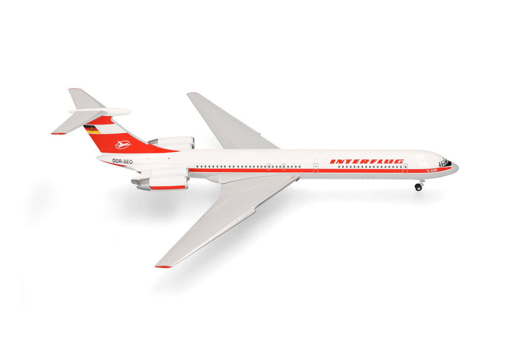 571708-001 | Herpa Wings 1:200 | Ilyushin IL-62M Interflug DDR-SEO