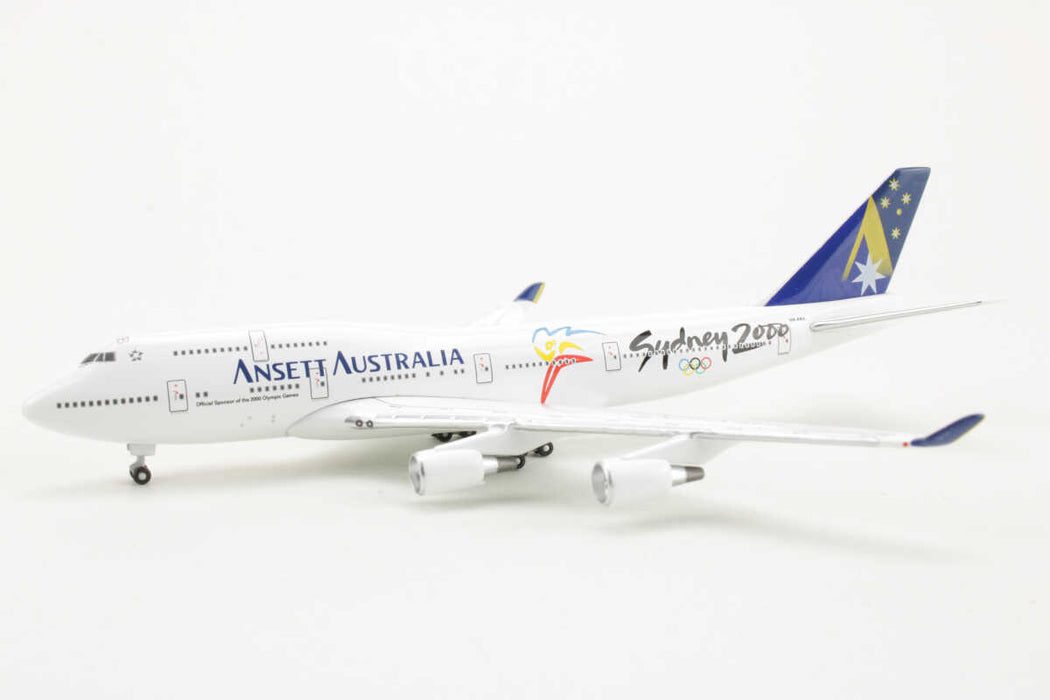 BB5-2002-01 | Big Bird 1:500 | Boeing 747-400, Ansett Australia 'Sydney 2002' VH-ANA **PRE OWNED**