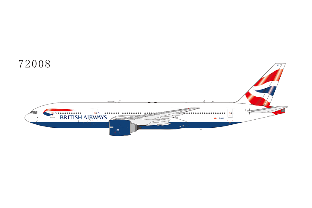 NG72008 | NG Models 1:400 | Boeing 777-200ER British Airways G-VIIY