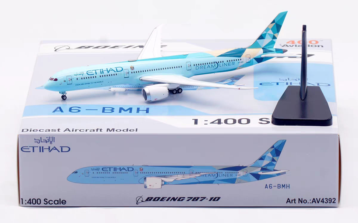 AV4392 | Aviation 400 | Boeing 787‑10 Etihad Airways A6-BMH 'Facets of Abu Dhabi' | is due May 2026