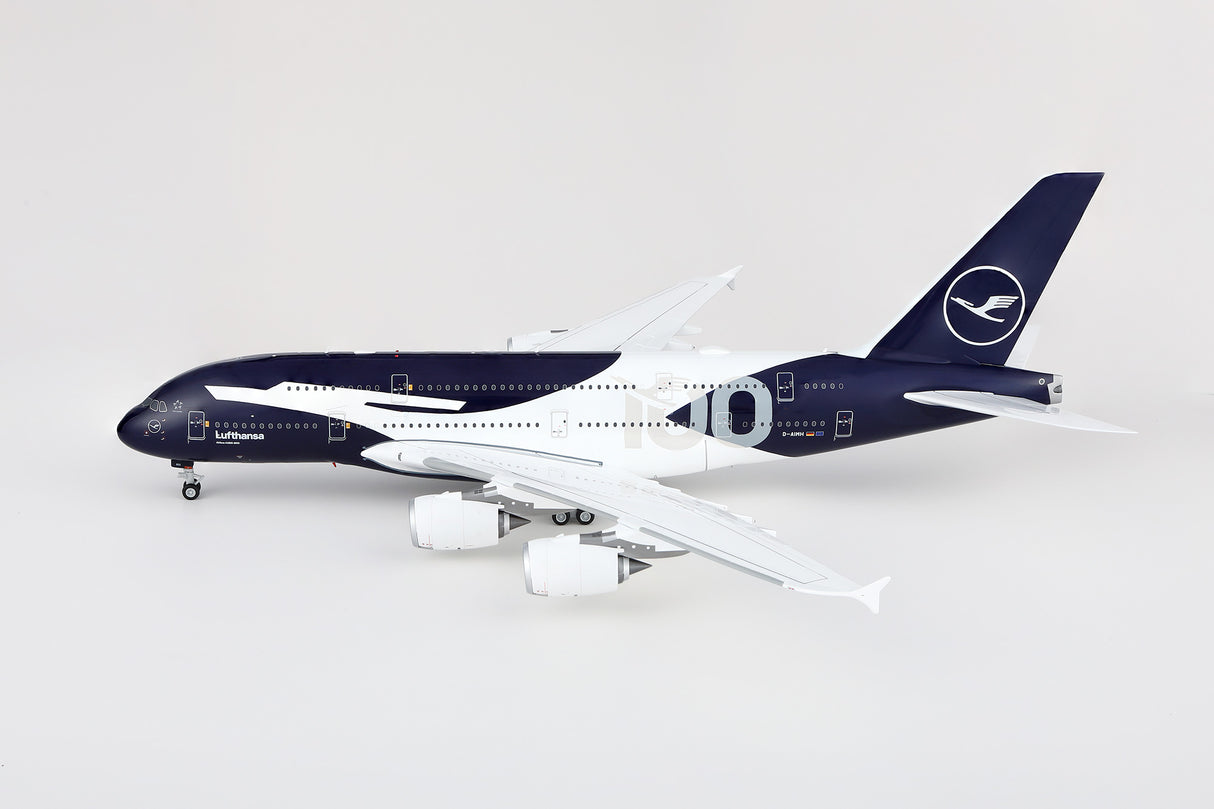 Lufthansa A380 100th Anniversary D-AIMH Flaps Down