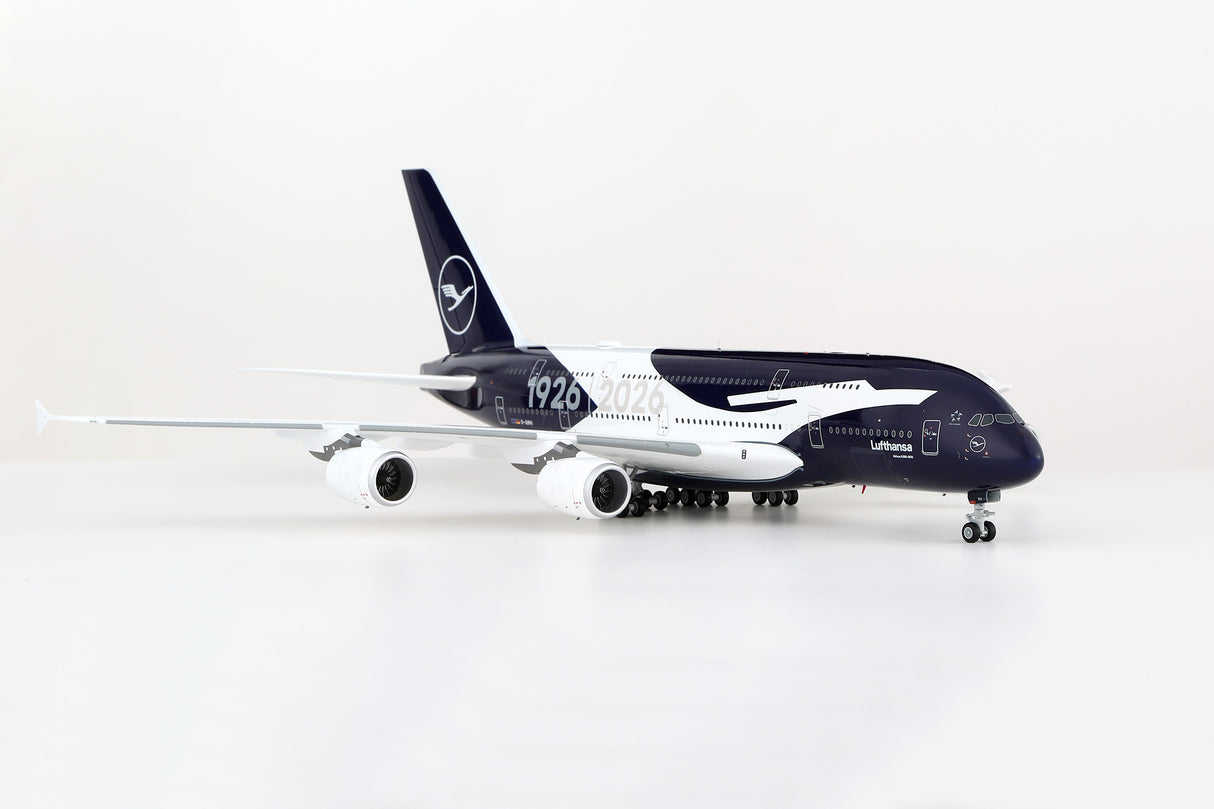 Lufthansa A380 100th Anniversary D-AIMH Flaps Down