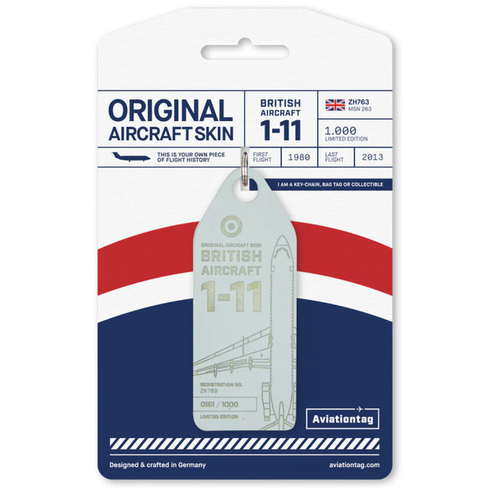 AVTAGZH763 | Aircraft Skin Tags | Original Aircraft Skin - BAC 111-539GL QinteQ ZH763