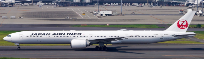 SA4104A | JC Wings 1:400 | Boeing 777-300ER Japan Airlines Last Flight Reg: JA731J Flaps Down | is due July 2025