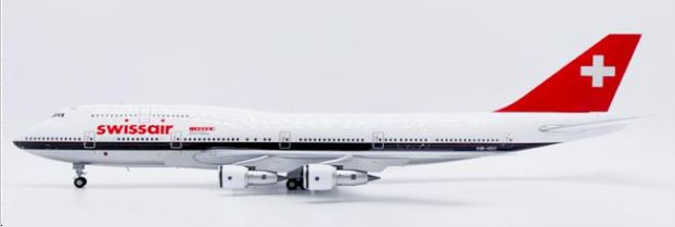XX20527 | JC Wings 1:200 | Boeing 747-300 Swissair M 700th Anniversary of the Swiss Confederation Polished With Stand HB-IGC