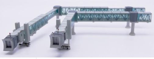 LH4391 | JC Wings 1:400 | Air Passenger Bridge for B747 (Green)