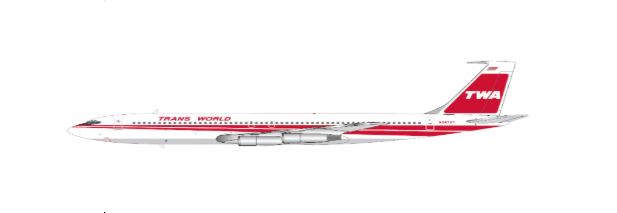 XX40481 | JC Wings 1:400 | Boeing 707-300 TWA Trans World Airlines Reg: N28727 With Antenna | is due February 2026
