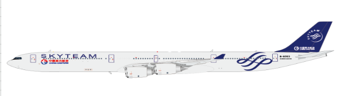 XX40395 | JC Wings 1:400 | Airbus A340-600 China Eastern Airlines Skyteam Reg: B-6053 | is due July 2025